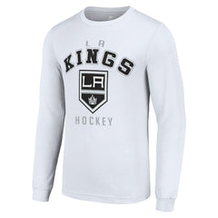 Los Angeles Kings Starter Logo Long Sleeve T-Shirt - White | NHL Lifestyle