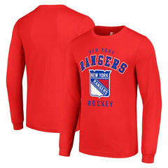 New York Rangers Starter Logo Long Sleeve T-Shirt - Red | NHL Lifestyle