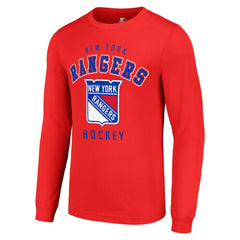 New York Rangers Starter Logo Long Sleeve T-Shirt - Red | NHL Lifestyle