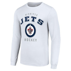 Winnipeg Jets Starter Logo Long Sleeve T-Shirt - White | NHL sale