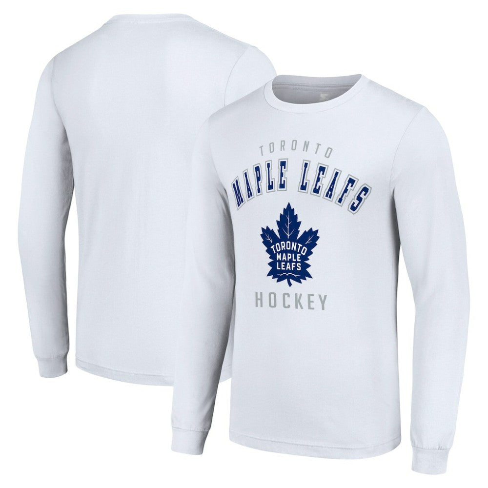 Toronto Maple Leafs Starter Logo Long Sleeve T-Shirt - White | NHL discount