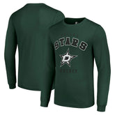 Dallas Stars Starter Logo Long Sleeve T-Shirt - Military Green | NHL Clearance
