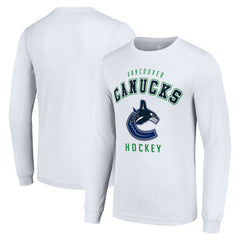 Vancouver Canucks Starter Logo Long Sleeve T-Shirt - White | NHL near me