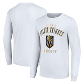 Vegas Golden Knights Starter Logo Long Sleeve T-Shirt - White | NHL Lifestyle