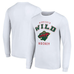 Minnesota Wild Starter Logo Long Sleeve T-Shirt - White | NHL Lifestyle