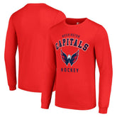 Washington Capitals Starter Logo Long Sleeve T-Shirt - Red | NHL Lifestyle