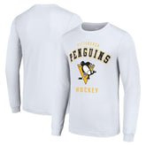 Pittsburgh Penguins Starter Logo Long Sleeve T-Shirt - White | NHL discount