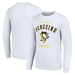 Pittsburgh Penguins Starter Logo Long Sleeve T-Shirt - White | NHL discount