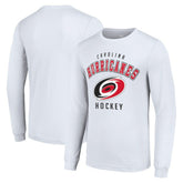 Carolina Hurricanes Starter Logo Long Sleeve T-Shirt - White | NHL Lifestyle
