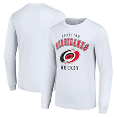 Carolina Hurricanes Starter Logo Long Sleeve T-Shirt - White | NHL Lifestyle