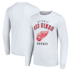 Detroit Red Wings Starter Logo Long Sleeve T-Shirt - White | NHL discount