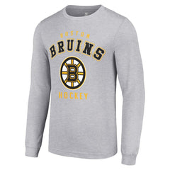 Boston Bruins Starter Logo Long Sleeve T-Shirt - Heather Gray | NHL near me