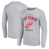 Detroit Red Wings Starter Logo Long Sleeve T-Shirt - Heather Gray | NHL sale