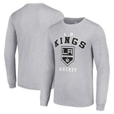 Los Angeles Kings Starter Logo Long Sleeve T-Shirt - Heather Gray | NHL online