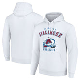 Colorado Avalanche Starter Logo Pullover Hoodie - White | NHL Clearance