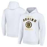 Boston Bruins Starter Logo Pullover Hoodie - White | NHL Clearance