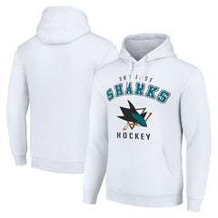 San Jose Sharks Starter Logo Pullover Hoodie - White | NHL discount