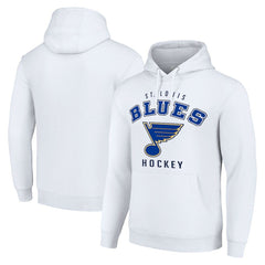 St. Louis Blues Starter Logo Pullover Hoodie - White | NHL Lifestyle