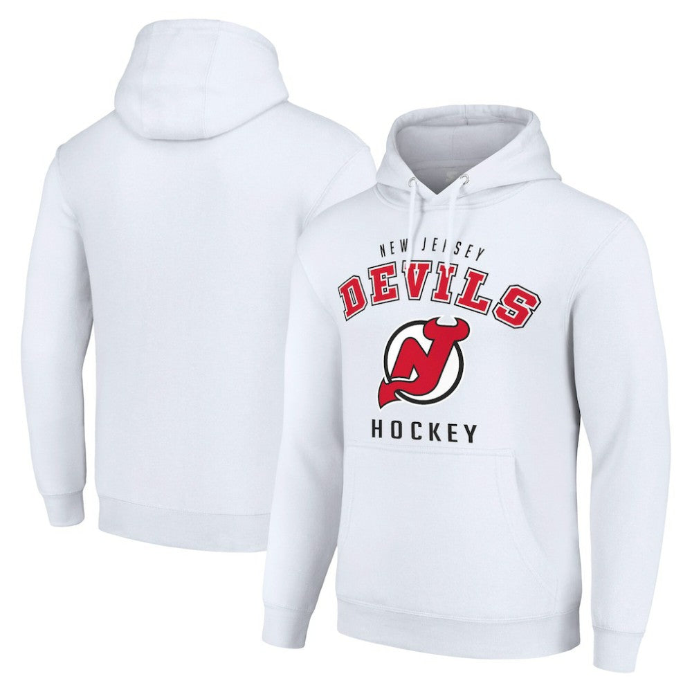 New Jersey Devils Starter Logo Pullover Hoodie - White | NHL Lifestyle