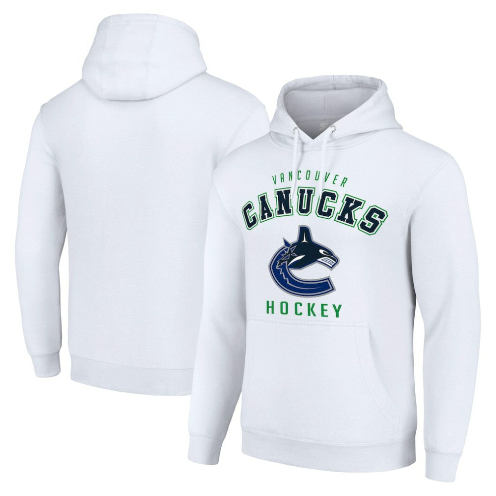 Vancouver Canucks Starter Logo Pullover Hoodie - White | NHL near me