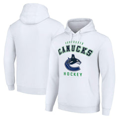 Vancouver Canucks Starter Logo Pullover Hoodie - White | NHL near me