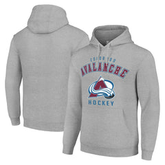Colorado Avalanche Starter Logo Pullover Hoodie - Heather Gray | NHL online