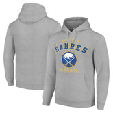 Buffalo Sabres Starter Logo Pullover Hoodie - Heather Gray | NHL Clearance