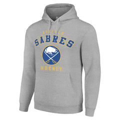 Buffalo Sabres Starter Logo Pullover Hoodie - Heather Gray | NHL Clearance