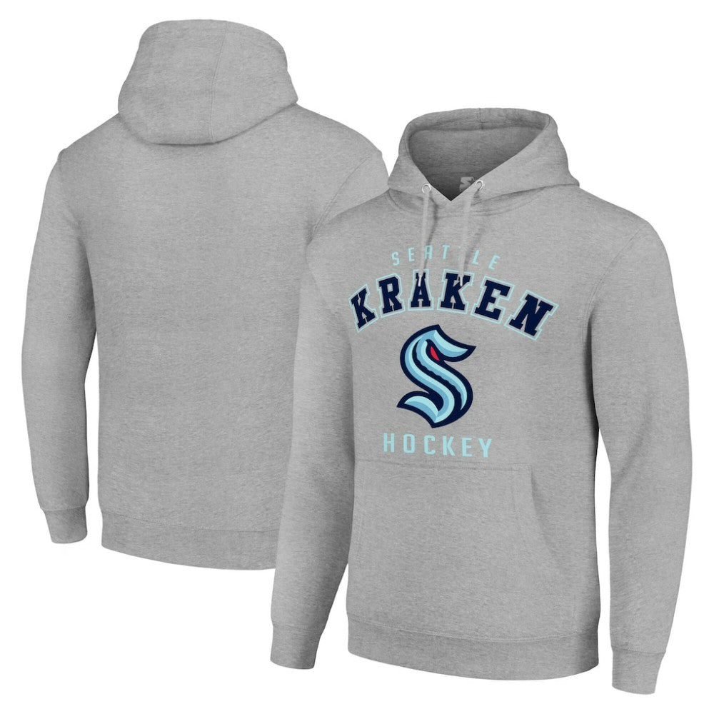 Seattle Kraken Starter Logo Pullover Hoodie - Heather Gray | NHL on sale