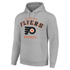 Philadelphia Flyers Starter Logo Pullover Hoodie - Heather Gray | NHL Lifestyle
