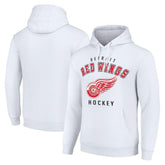 Detroit Red Wings Starter Logo Pullover Hoodie - White | NHL Clearance