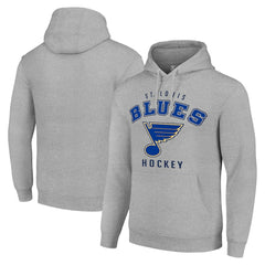 St. Louis Blues Starter Logo Pullover Hoodie - Heather Gray | NHL on sale
