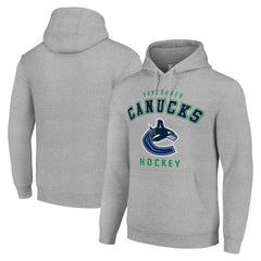 Vancouver Canucks Starter Logo Pullover Hoodie - Heather Gray | NHL online