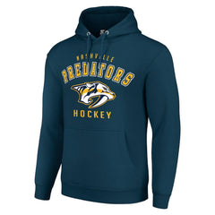 Nashville Predators Starter Logo Pullover Hoodie - Navy | NHL on sale
