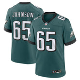 Lane Johnson Philadelphia Eagles Team Game Jersey - Midnight Green - Nike