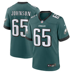 Lane Johnson Philadelphia Eagles Team Game Jersey - Midnight Green - Nike