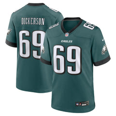 Landon Dickerson Philadelphia Eagles Team Game Jersey - Midnight Green - Nike