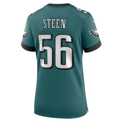 Tyler Steen Philadelphia Eagles Women's Team Game Jersey - Midnight Green - Nike