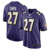 T.J. Tampa Baltimore Ravens Team Game Jersey - Purple - Nike
