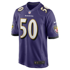 Adisa Isaac Baltimore Ravens Team Game Jersey - Purple - Nike