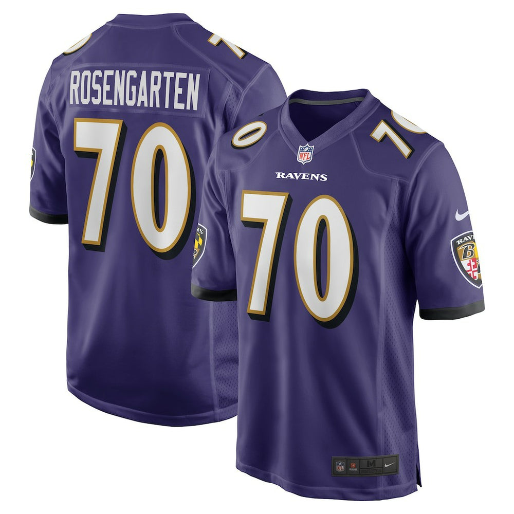 Roger Rosengarten Baltimore Ravens Team Game Jersey - Purple - Nike