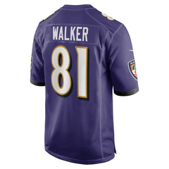 Devontez Walker Baltimore Ravens Team Game Jersey - Purple - Nike