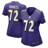Andrew Vorhees Baltimore Ravens Women's Game Jersey - Purple - Nike