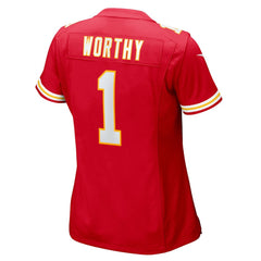 Xavier Worthy Kansas City Chiefs Women's Game Jersey - Red - Nike
