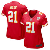 Jaden Hicks Kansas City Chiefs Women's Game Jersey - Red - Nike