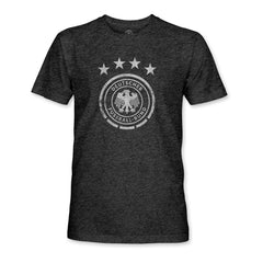 Germany National Team 1863FC Mono Badge Vintage Tri-Blend T-Shirt Heather Black