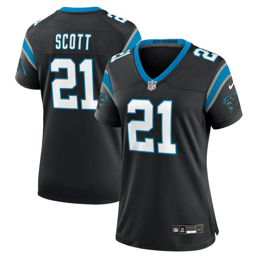 Nick Scott Carolina Panthers Women's Game Jersey - Black - Nike