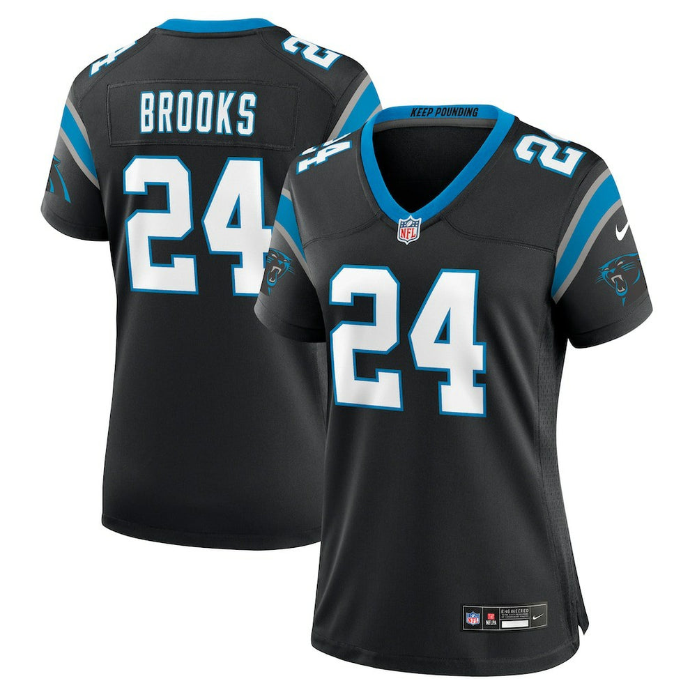 Jonathon Brooks Carolina Panthers Women's Game Jersey - Black - Nike