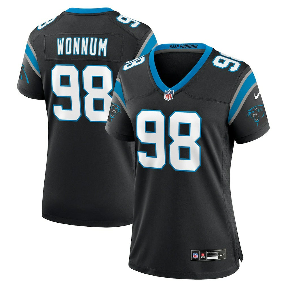 D.J. Wonnum Carolina Panthers Women's Game Jersey - Black - Nike