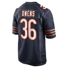 Jonathan Owens Chicago Bears Game Jersey - Navy - Nike